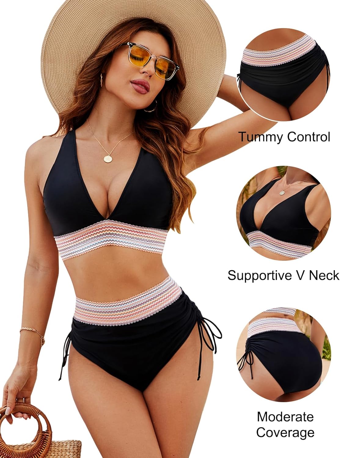 SOLINA Set Bikini Donna | Modellante & Sicuro di sé per Spiaggia & Piscina