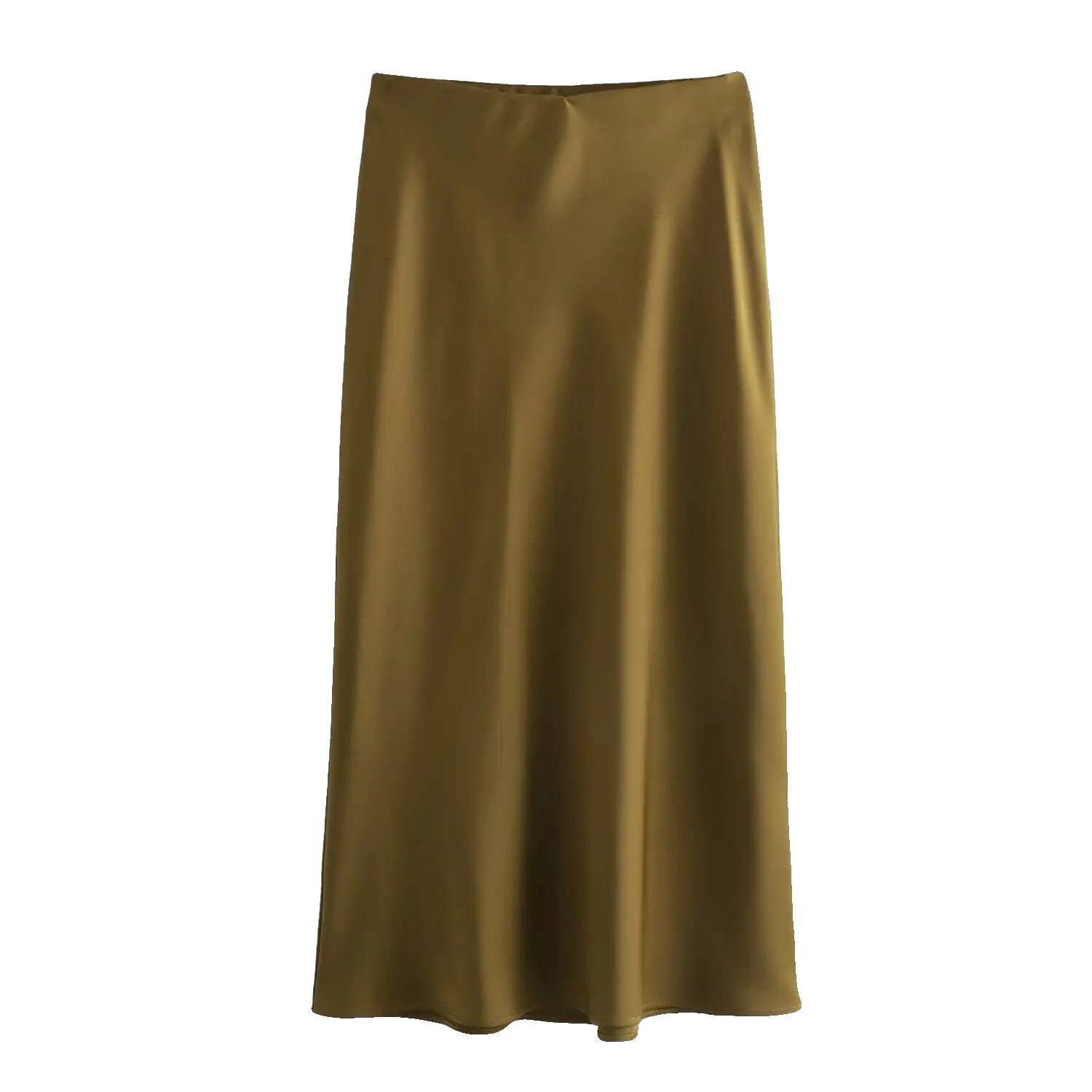 Variant image for Hoge Taille Satijnen Rok voor Dames - Elegante Midden-Lengte in Luxe Satijn, Flatterende Pasvorm voor Elke Gelegenheid-16
