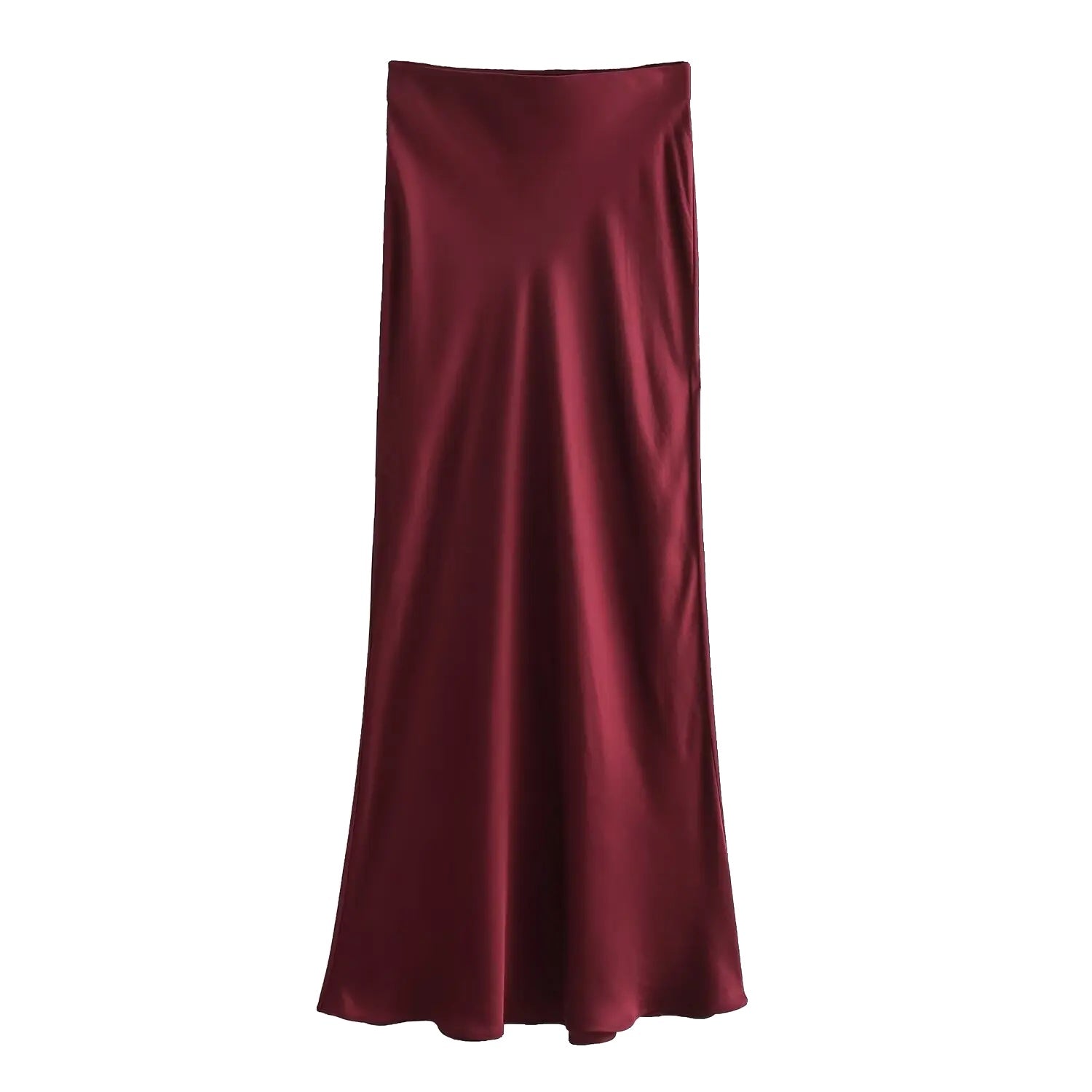 Variant image for Hoge Taille Satijnen Rok voor Dames - Elegante Midden-Lengte in Luxe Satijn, Flatterende Pasvorm voor Elke Gelegenheid-23