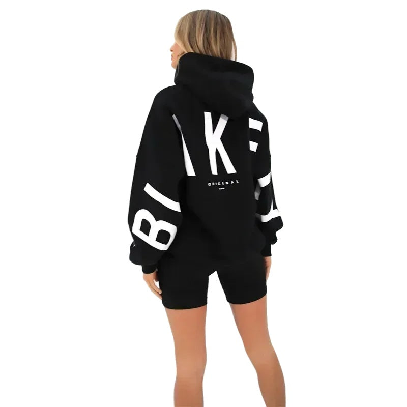 Moderne Dames Hoodie - Retro Bedrukte Sporttop in Diverse Maten voor Comfortabele Casual Looks 2