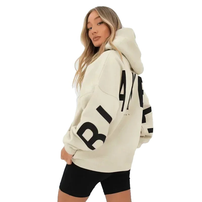 Variant image for Moderne Dames Hoodie - Retro Bedrukte Sporttop in Diverse Maten voor Comfortabele Casual Looks-38