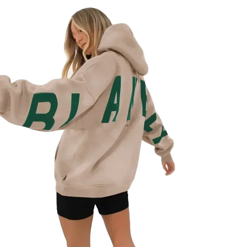 Variant image for Moderne Dames Hoodie - Retro Bedrukte Sporttop in Diverse Maten voor Comfortabele Casual Looks-62