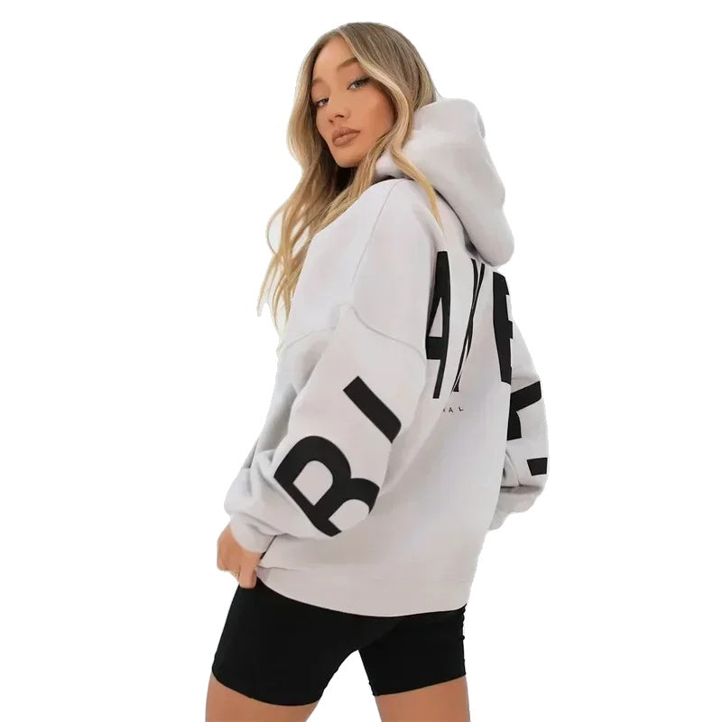 Variant image for Moderne Dames Hoodie - Retro Bedrukte Sporttop in Diverse Maten voor Comfortabele Casual Looks-2