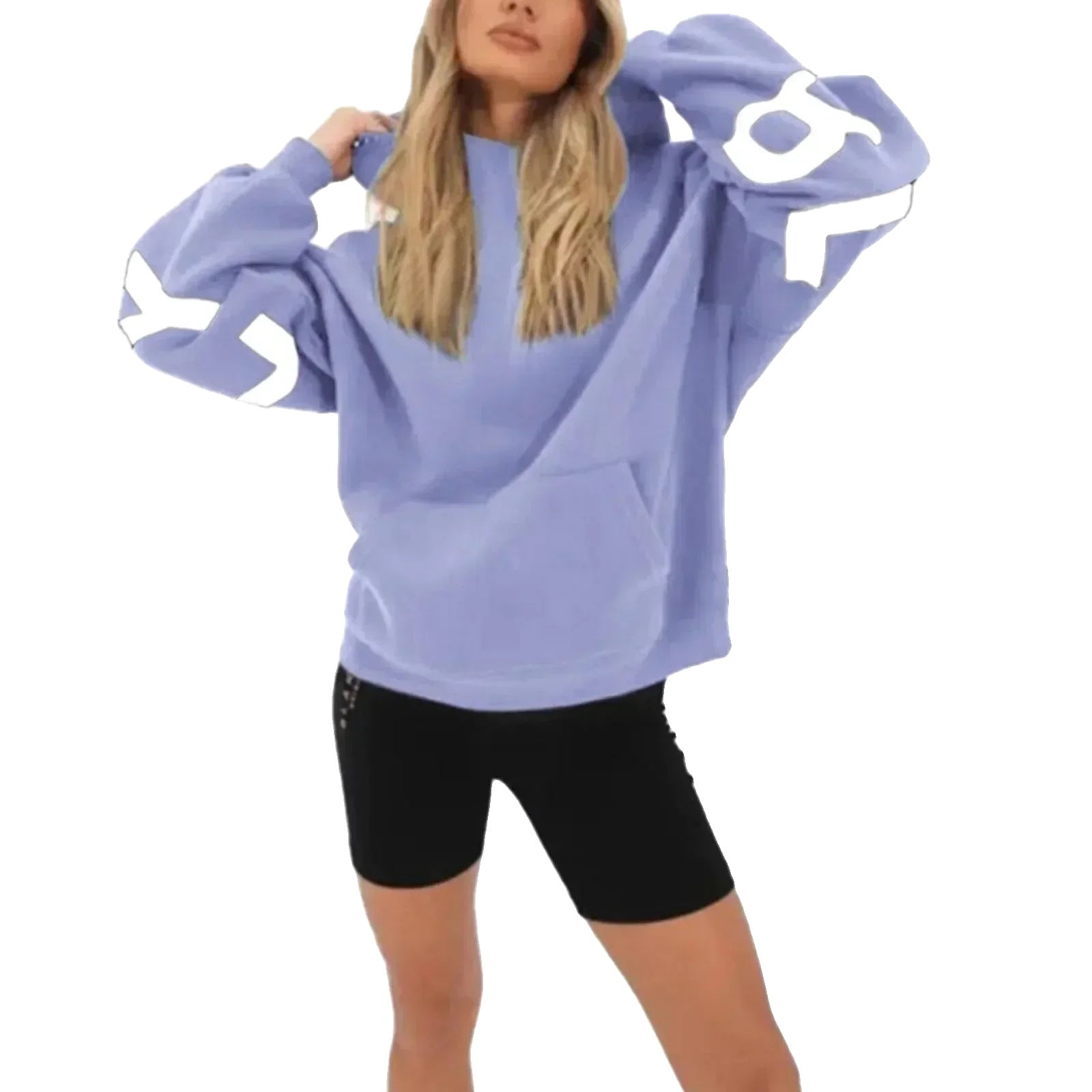 Variant image for Moderne Dames Hoodie - Retro Bedrukte Sporttop in Diverse Maten voor Comfortabele Casual Looks-56