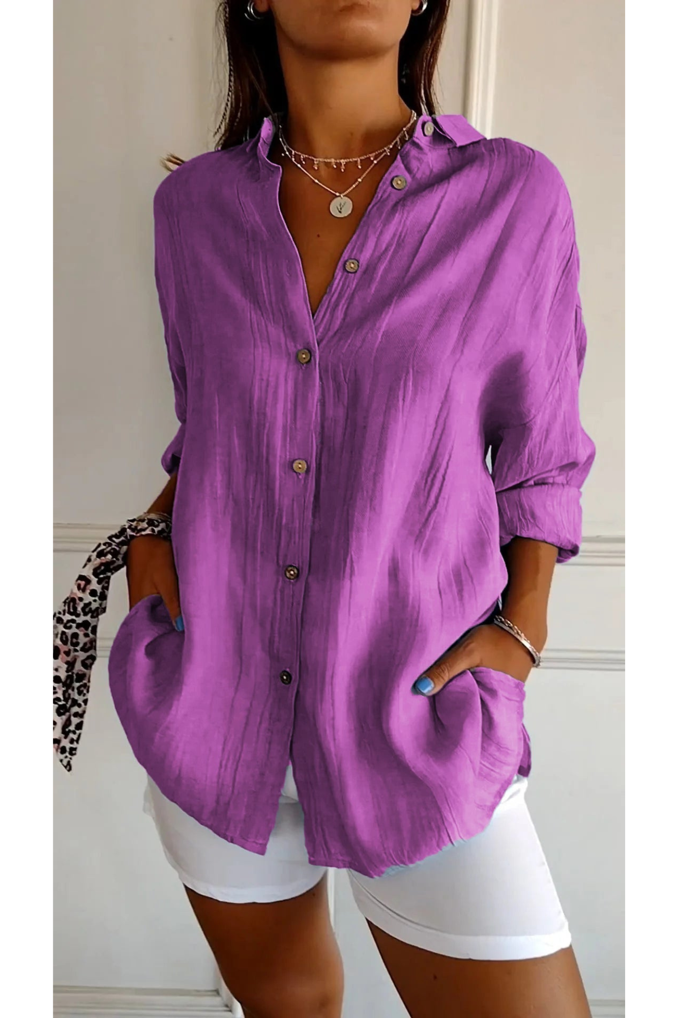 VIENA – Camisa Elegant Dames | Chic y Cómoda para Primavera y Verano