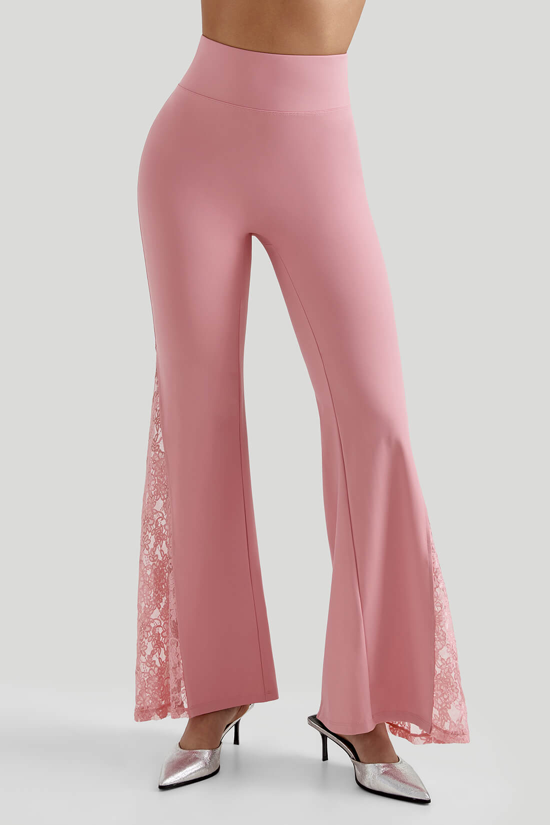 DAISY – Kanten flared broek dames met hoge taille | Sexy Y2K party look