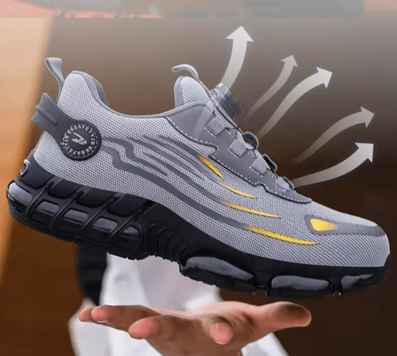 Brecken Veiligheidsschoenen S3 Heren Lichtgewicht Orthopedisch met Stalen Neus 6