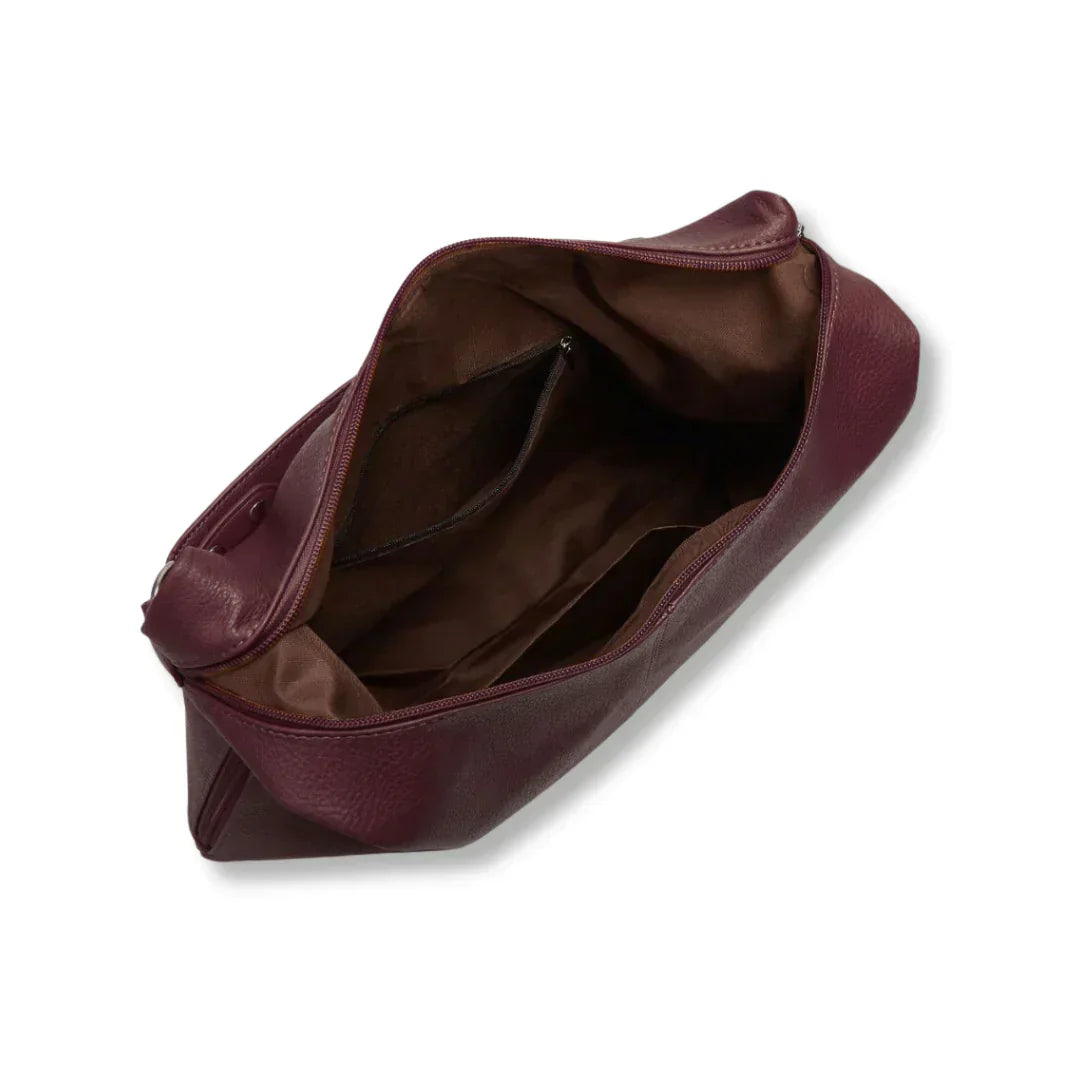 Helen Leren Hobo Handtas Dames Minimalistische Stijl-3