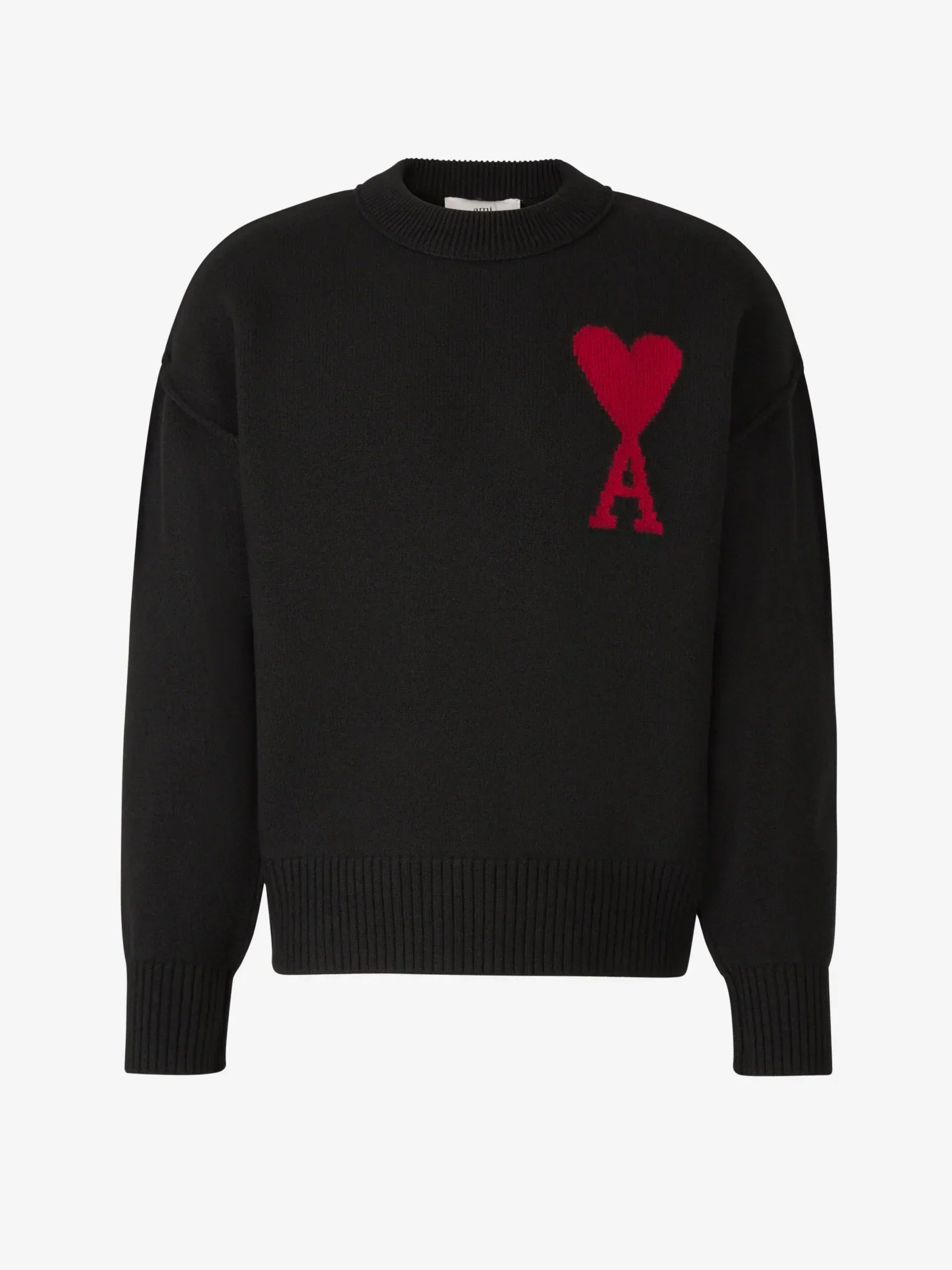 Ami Paris Maglione con Logo a Cuore per Uomo | Morbido & Elegante Maglione con Vestibilità Rilassata