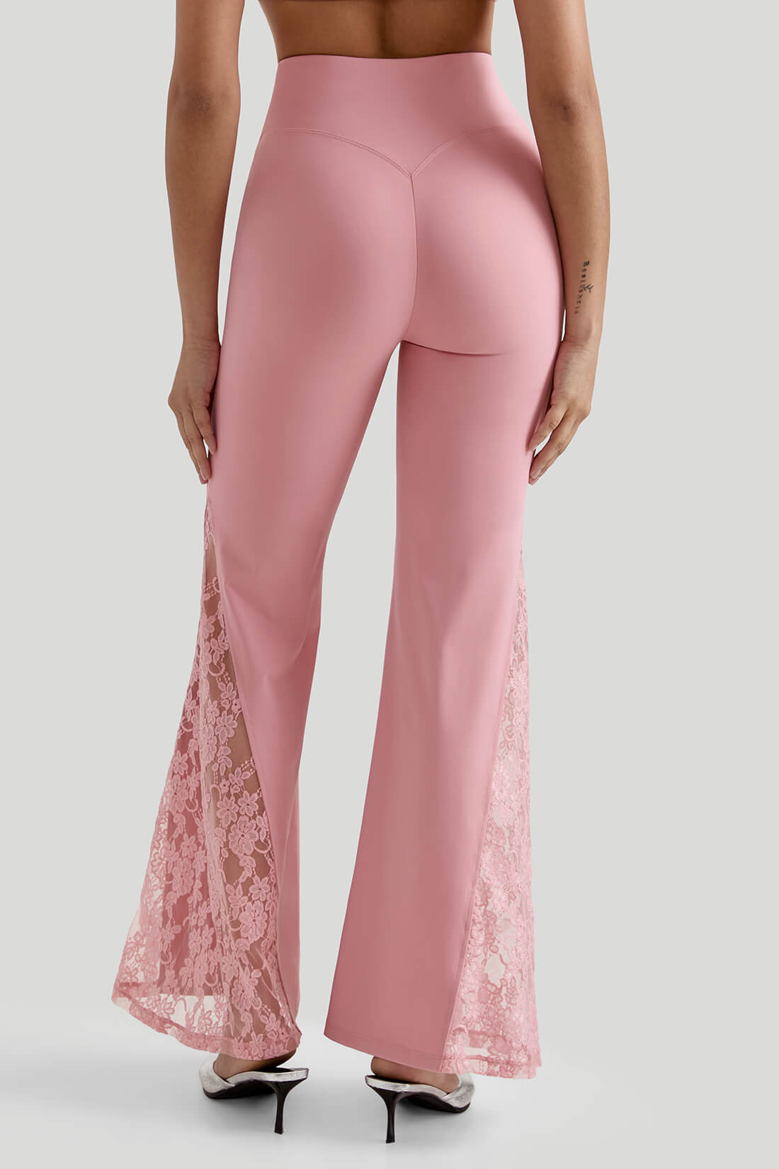 DAISY – Kanten flared broek dames met hoge taille | Sexy Y2K party look