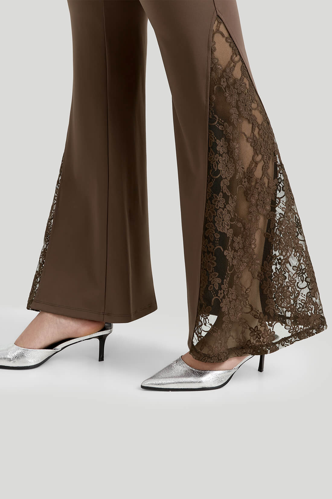 DAISY – Kanten flared broek dames met hoge taille | Sexy Y2K party look