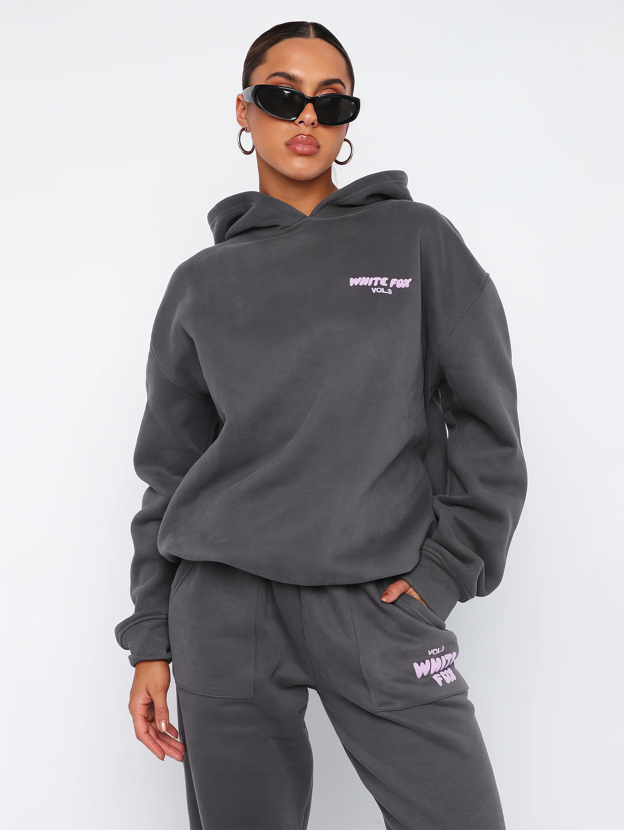 Chándal Completo Foxy para Mujeres | Conjunto Suave de Sudadera con Capucha y Pantalón – Imprescindible en TikTok