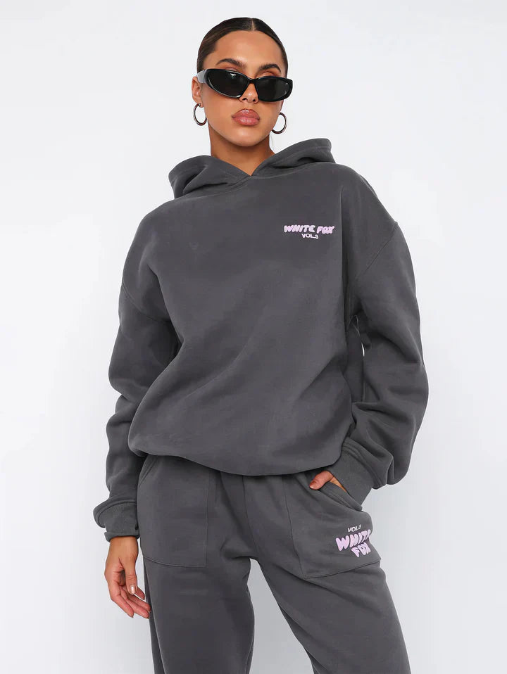 ZARA - Tuta da donna hip con felpa con cappuccio e pantaloni jogger