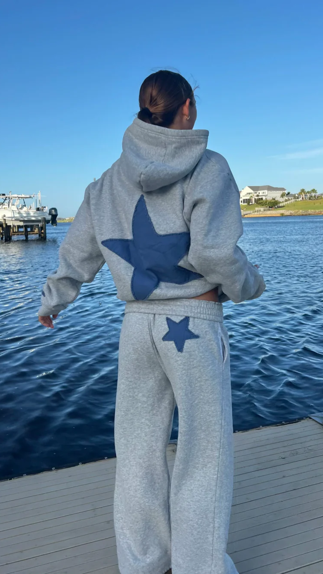STONE STARRY SET – Conjunto de entrenamiento cálido para mujer | Perfecto para streetwear de otoño e invierno