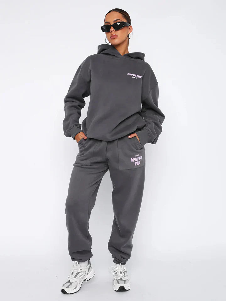 ZARA - Tuta da donna hip con felpa con cappuccio e pantaloni jogger