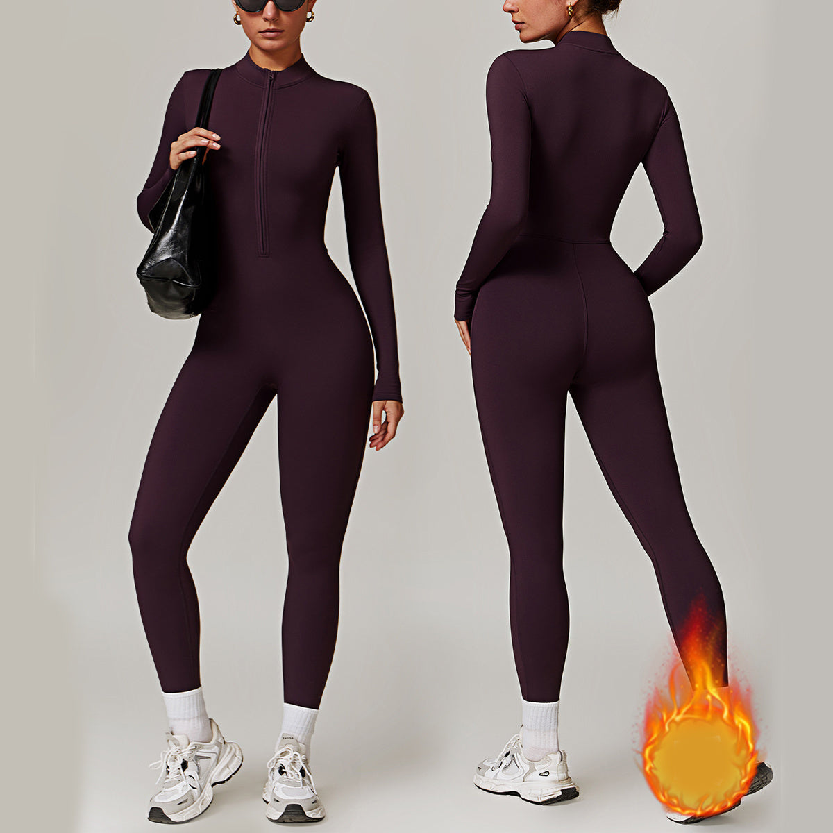 Livia Viral Fleece Jumpsuit Dames | Cozy & Warm voor Herfst Winter