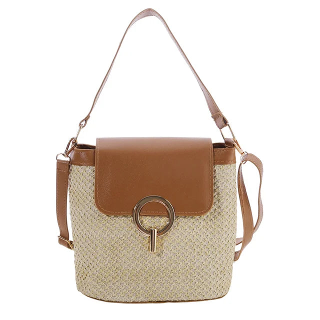 Variant image for Gevlochten Rieten Strandtas voor Dames - Grote Chic Stijl-1
