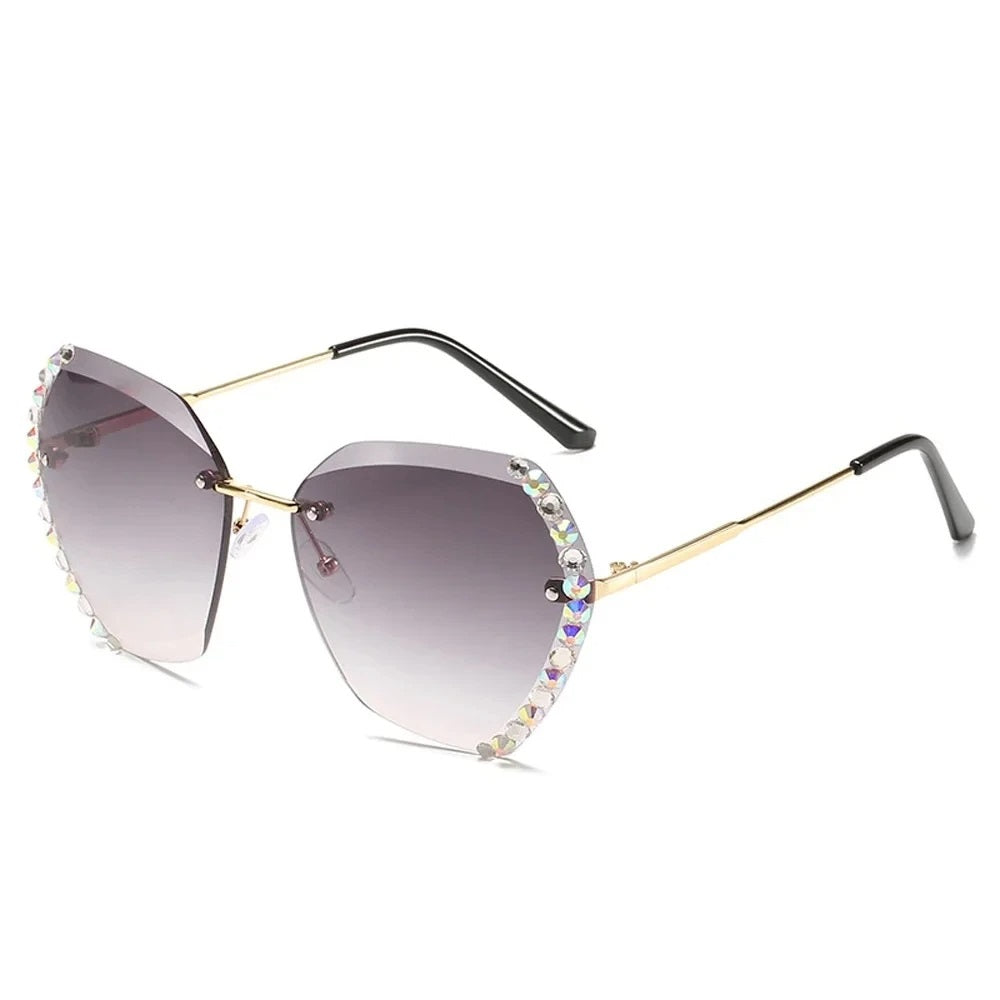 Sabrina Zonnebril Dames Luxe Extra Groot Vintage Oversized Stijl-1
