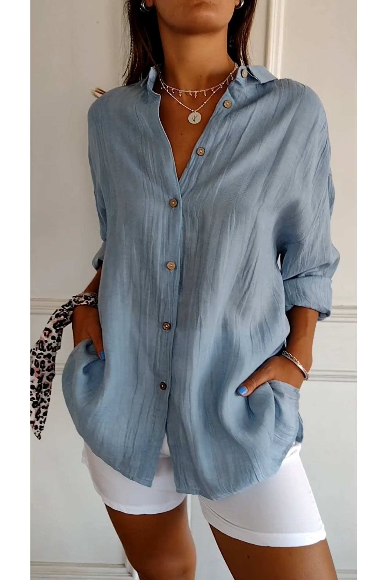 VIENA – Camisa Elegant Dames | Chic y Cómoda para Primavera y Verano