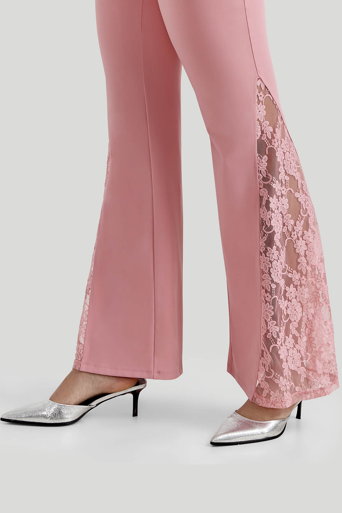 DAISY – Kanten flared broek dames met hoge taille | Sexy Y2K party look