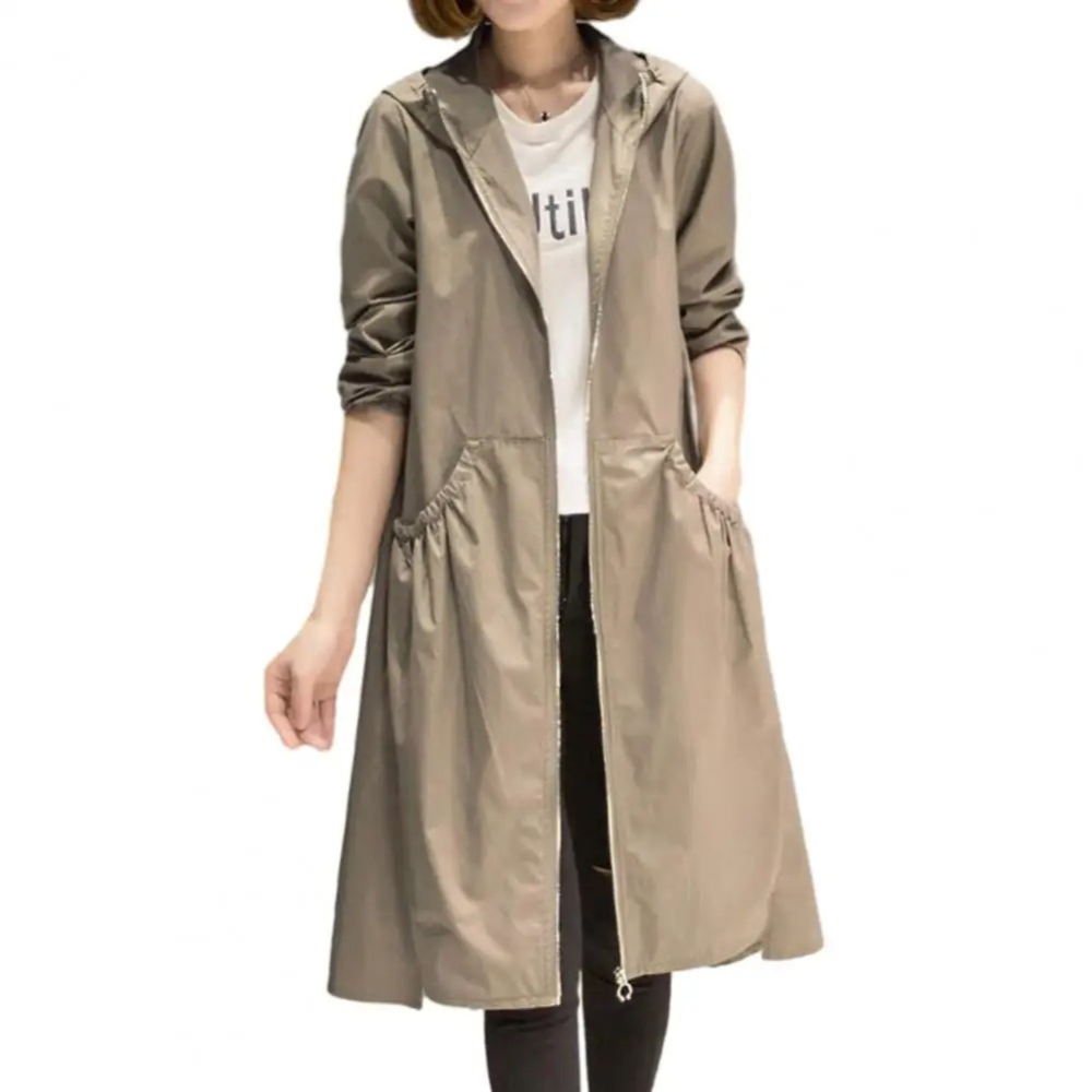 Novara giacca impermeabile lunga da donna - Impermeabile e elegante con cappuccio