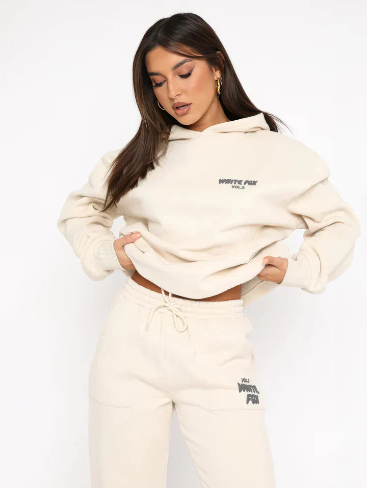 ZARA - Tuta da donna hip con felpa con cappuccio e pantaloni jogger