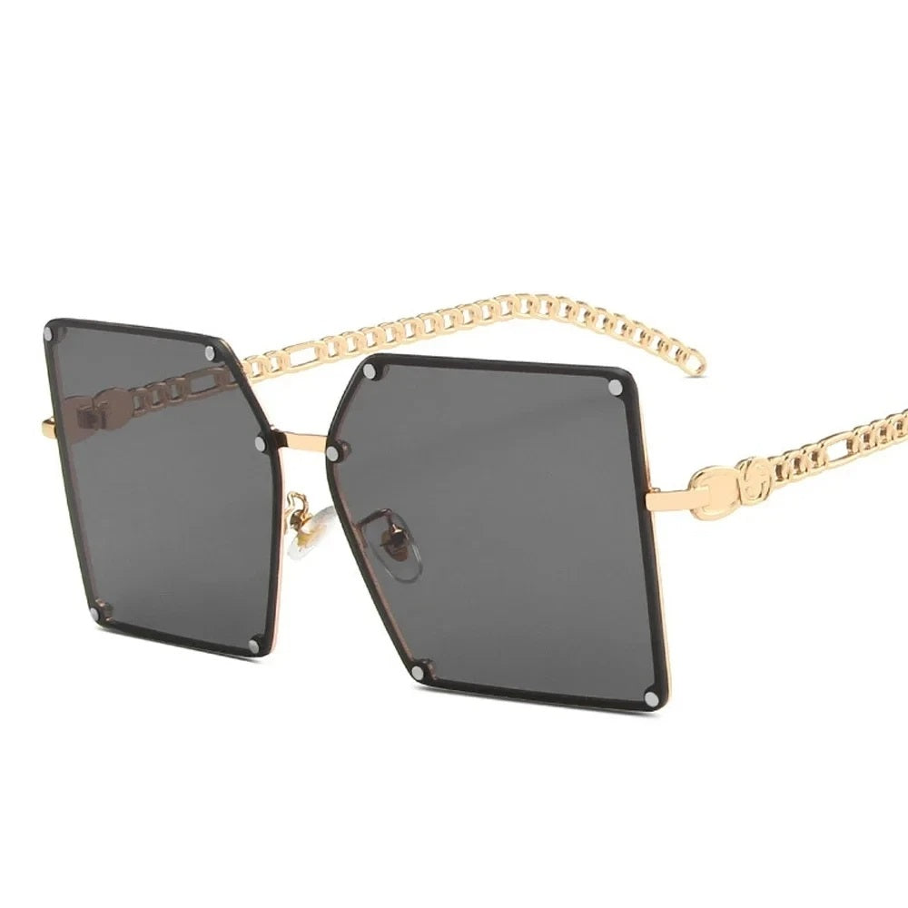 Meike Zonnebril Dames Vintage Modieus Stijl met Klinknagels-1