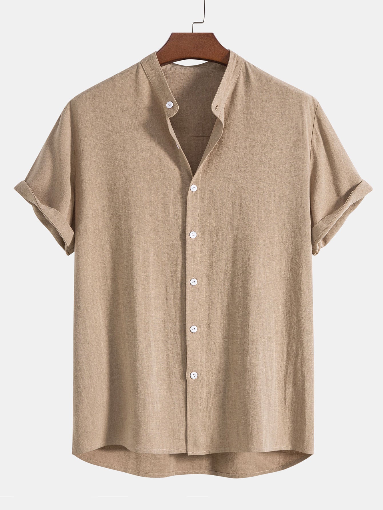 DEPREZ – Set Uomo di Lusso | Camicia di Lino con Pantaloncini per l'Estate