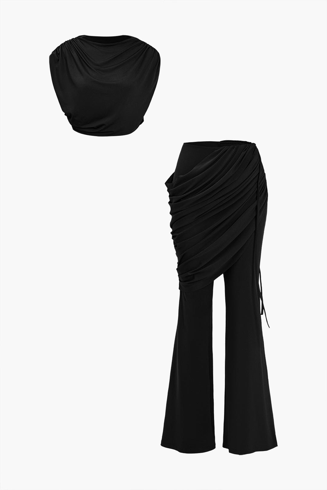VALERA - Set da donna alla moda con top e pantaloni larghi