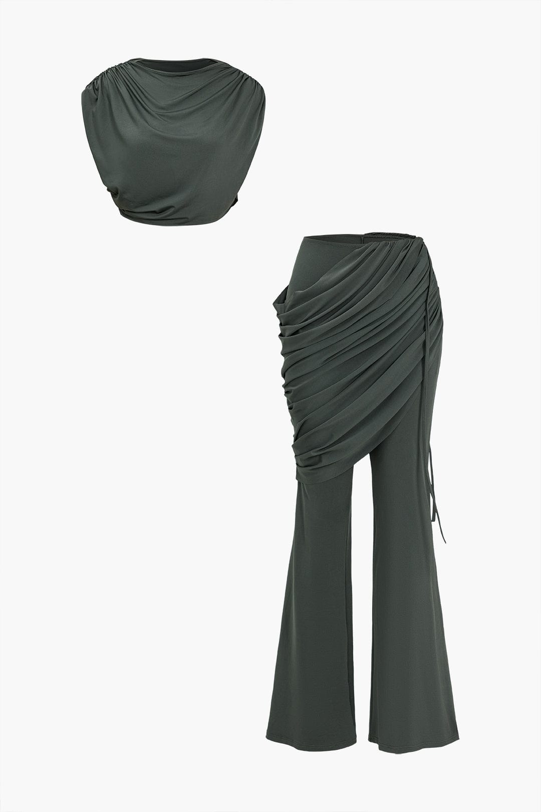 VALERA - Set da donna alla moda con top e pantaloni larghi