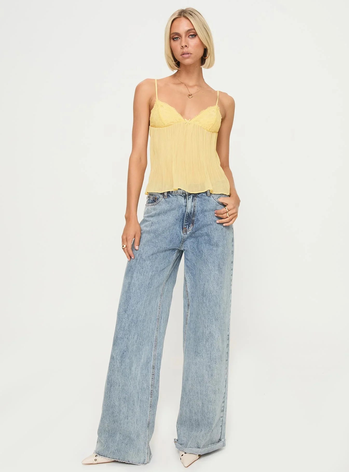 Dames Geplooide Blouse met Kanten Details voor Elegante Casual Looks-3