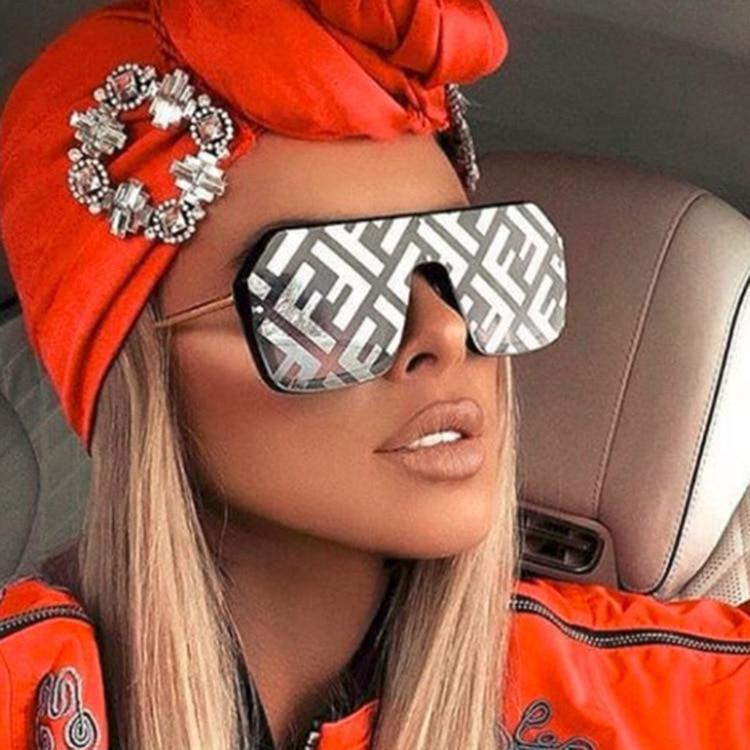 Futuristische Vrouwenzonnebril Stijlvolle Glamoureuze Look-1