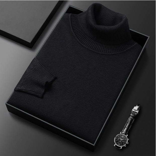 VALTARI – Maglione a collo alto in cashmere di lusso per uomo