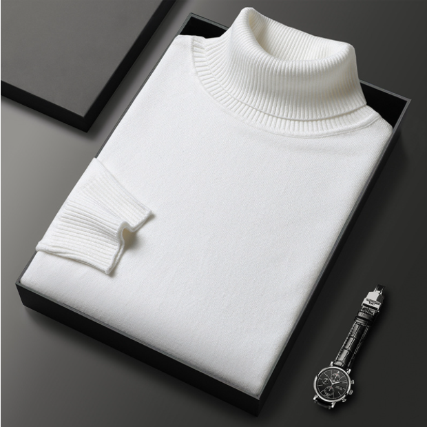 VALTARI – Maglione a collo alto in cashmere di lusso per uomo