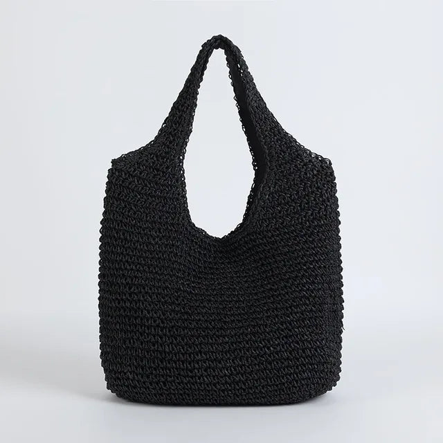 Variant image for Grote Rieten Strandtas Voor Dames - Zomerse Boho Chic Accessoire-2