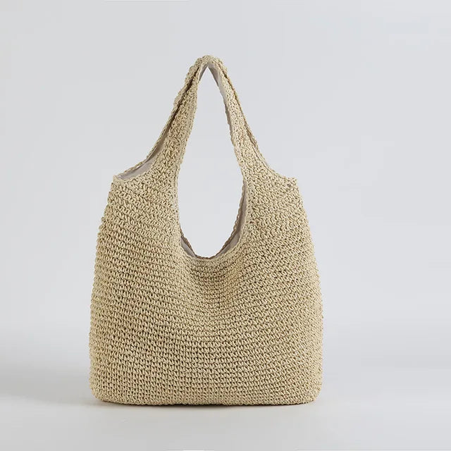 Variant image for Grote Rieten Strandtas Voor Dames - Zomerse Boho Chic Accessoire-1