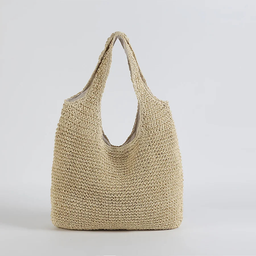 Grote Rieten Strandtas Voor Dames - Zomerse Boho Chic Accessoire-5