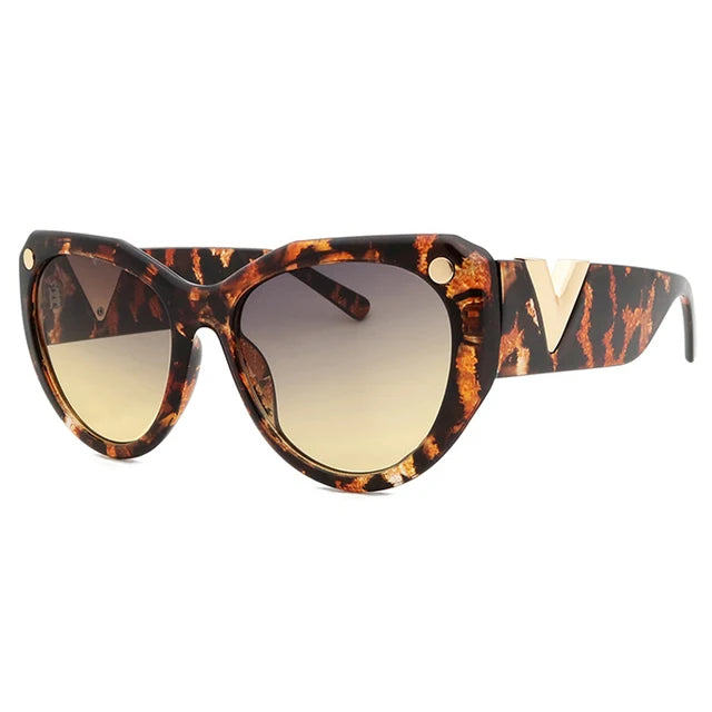 Variant image for Nyra Oversized V Cat Eye Zonnebril Dames Modieuze Stijl-5