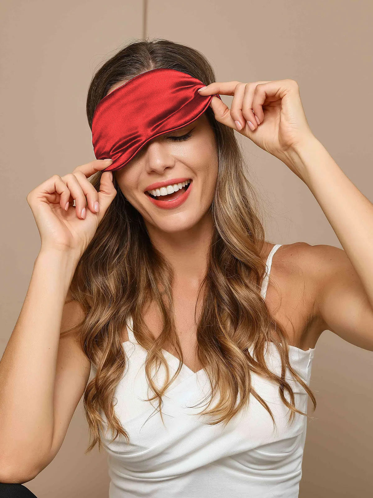 LUMORA - Maschera per gli occhi in seta morbida per un riposo ottimale
