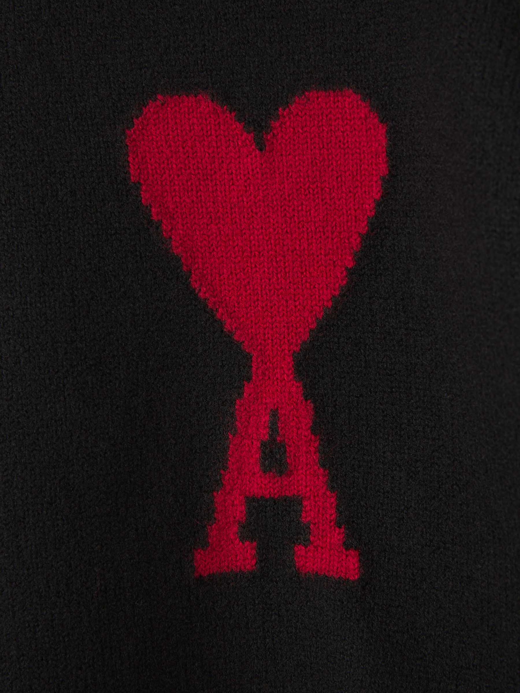 Ami Paris Maglione con Logo a Cuore per Uomo | Morbido & Elegante Maglione con Vestibilità Rilassata