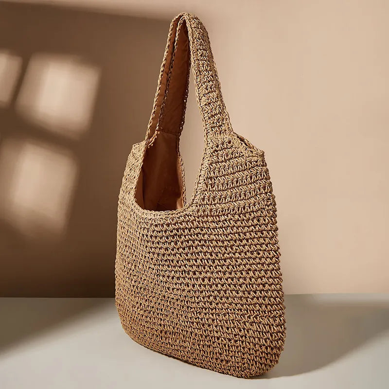 Satiro Ronde Schoudertas Dames Zomerstijl Handgeweven Rotan Accessoire-2