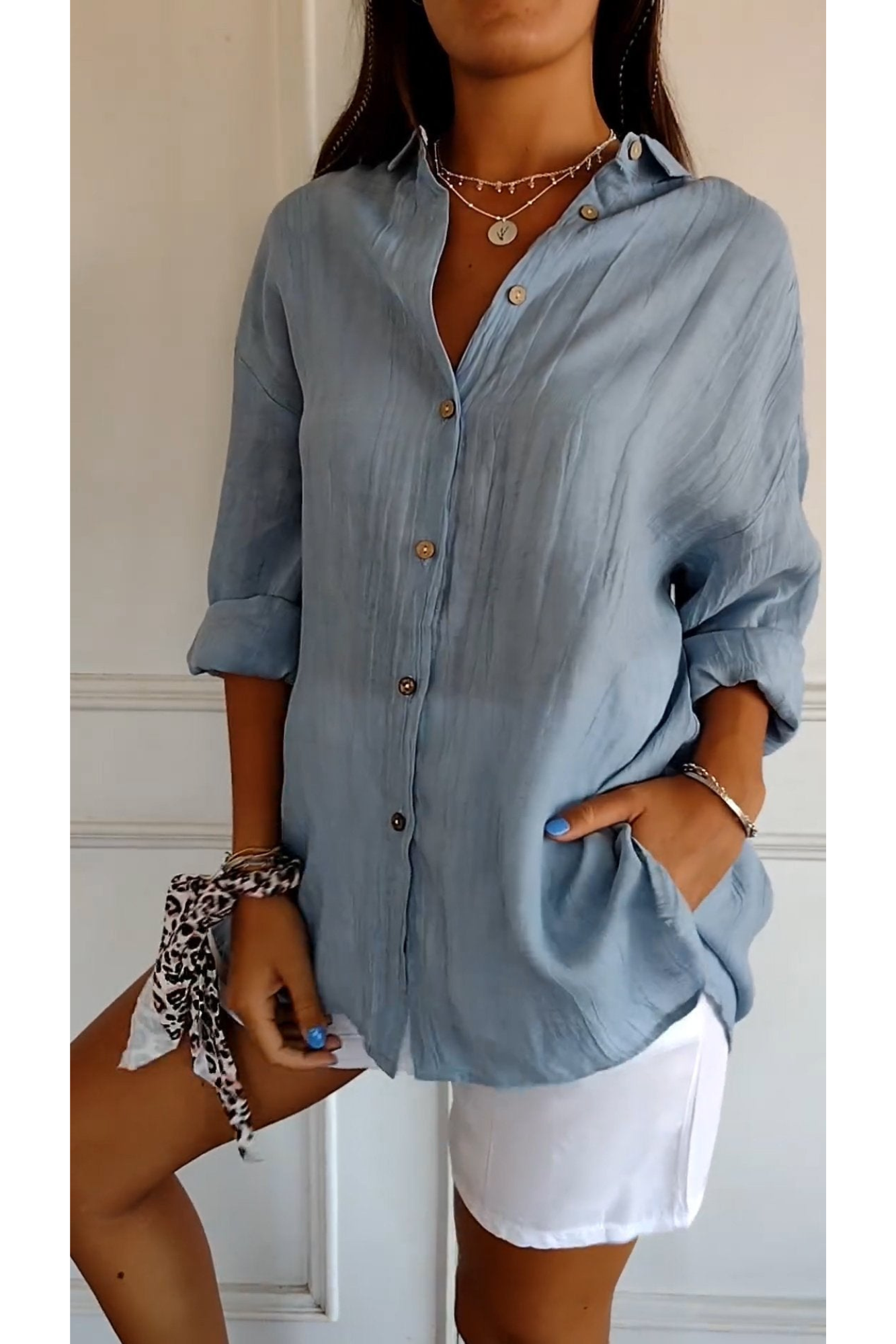VIENA – Camisa Elegant Dames | Chic y Cómoda para Primavera y Verano