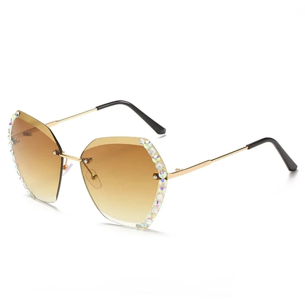 Sabrina Zonnebril Dames Luxe Extra Groot Vintage Oversized Stijl-2