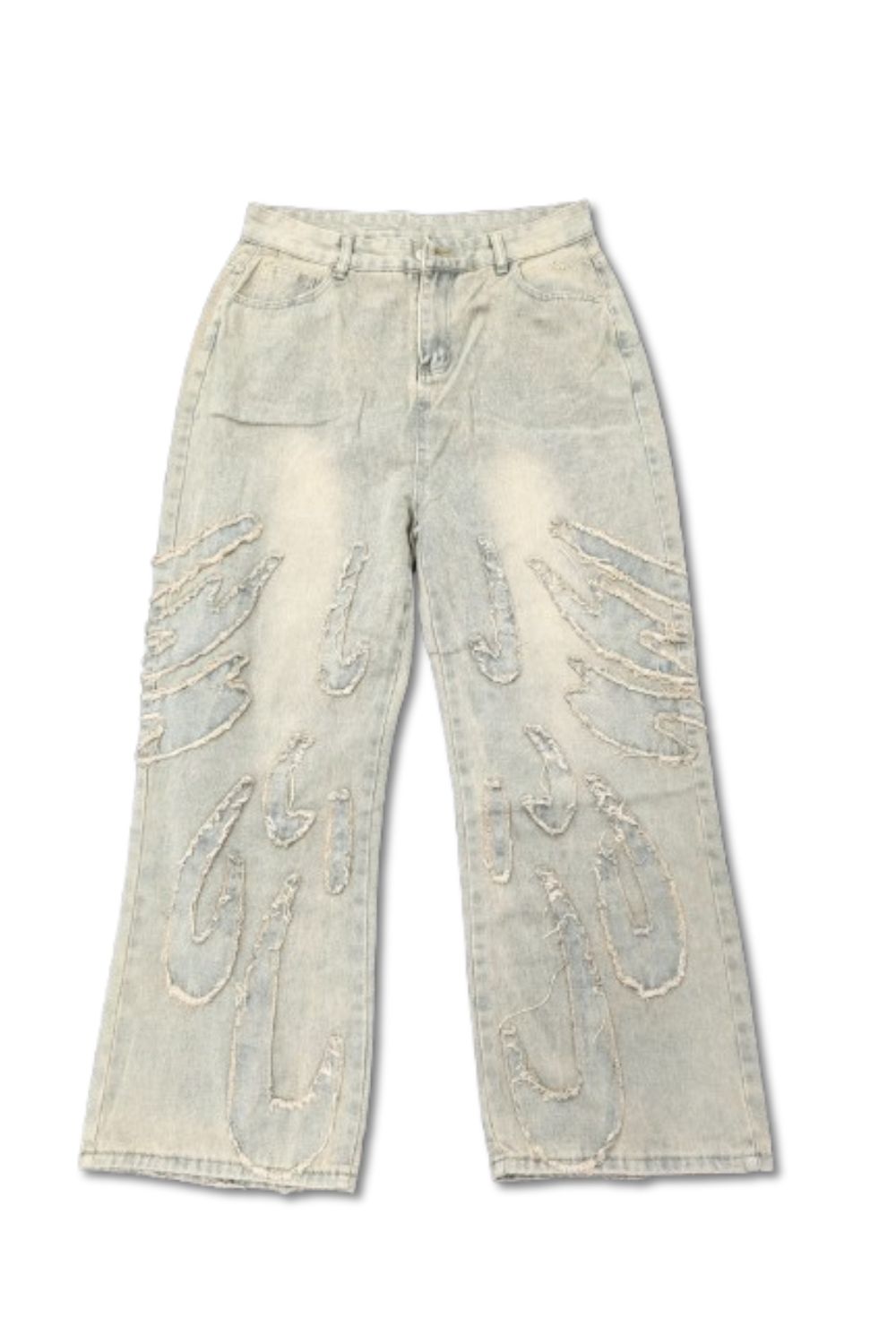 Jeans RAW EDGE - Jeans Baggy con Orlo Grezzo per Donna e Uomo