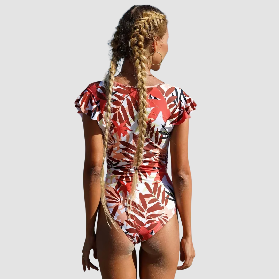 Dames Badpak Camouflage Stijl Met Ritssluiting-3