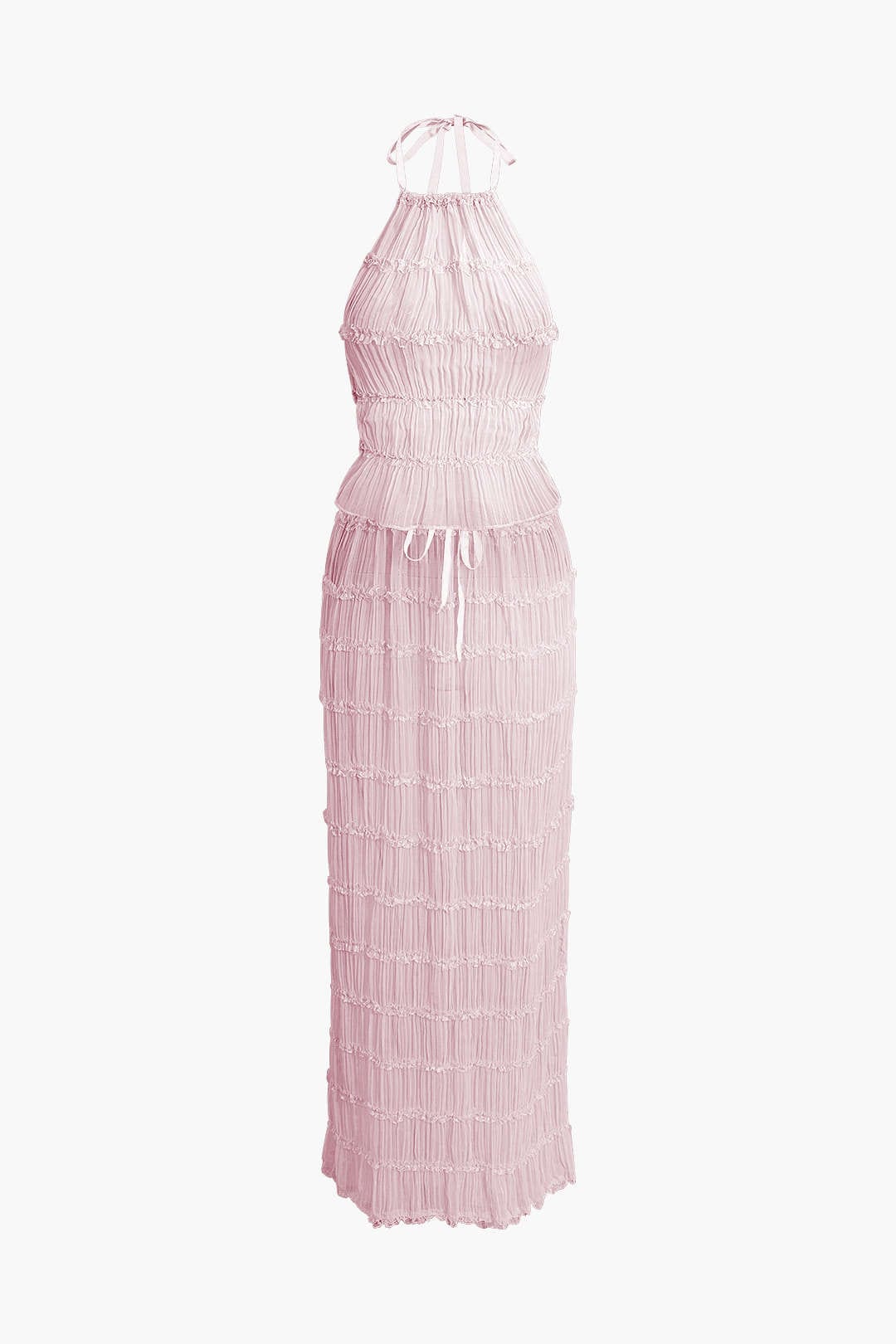 ISLA - Ensemble gonna a ruches boho e schiena scoperta