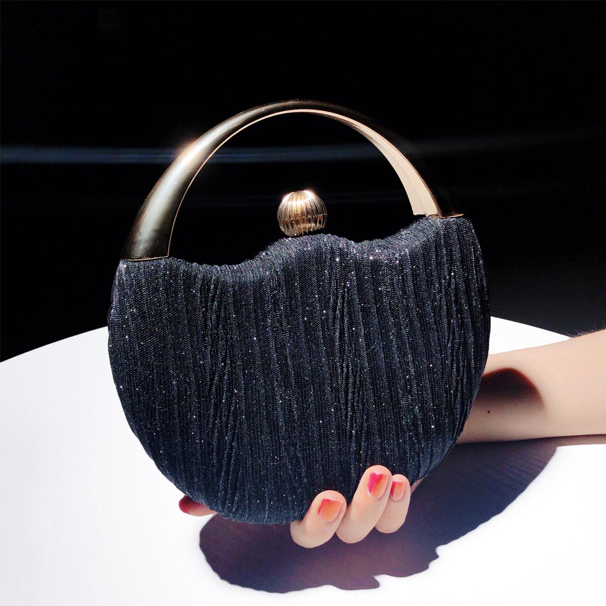 Variant image for Leighton Clutch Met Metalen Handvat Glamoureuze Stijl-1