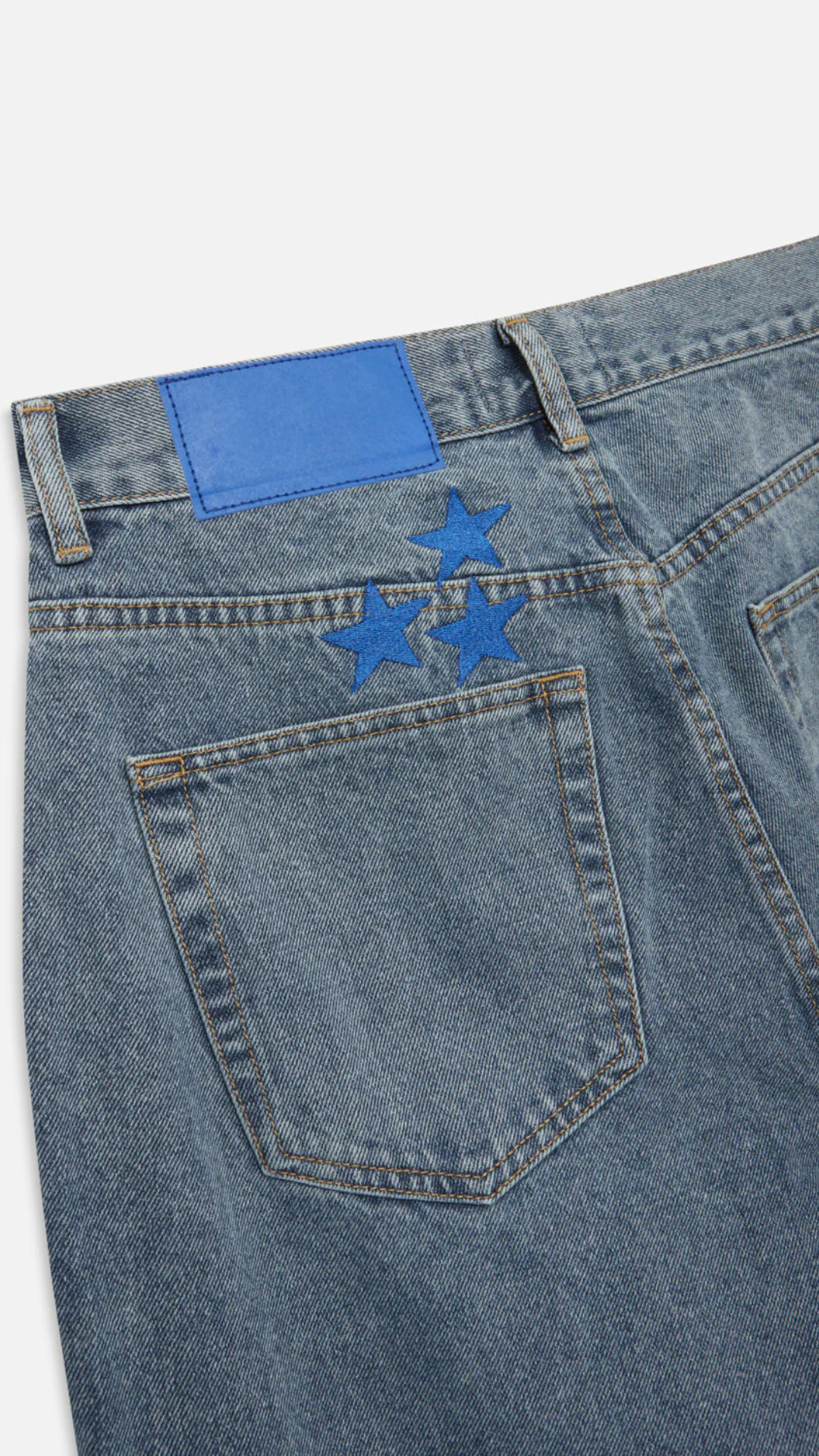 STARRY JEANS – Jeans Baggy Azules | Look de Denim Cómodo para Otoño e Invierno