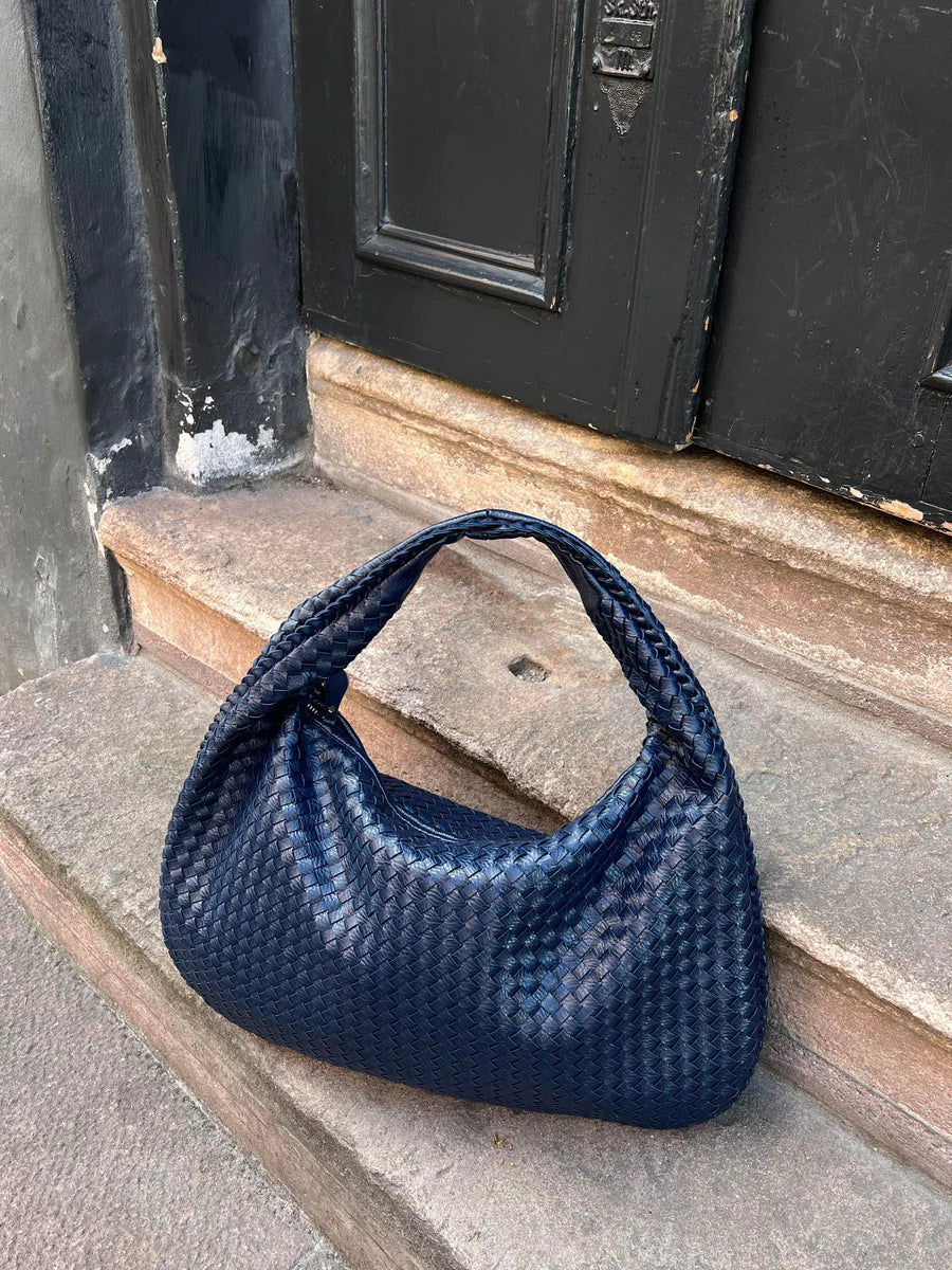 Variant image for Viveana Elegante Geweven Handtas Dames - Stijlvolle Ronde Schoudertas-4