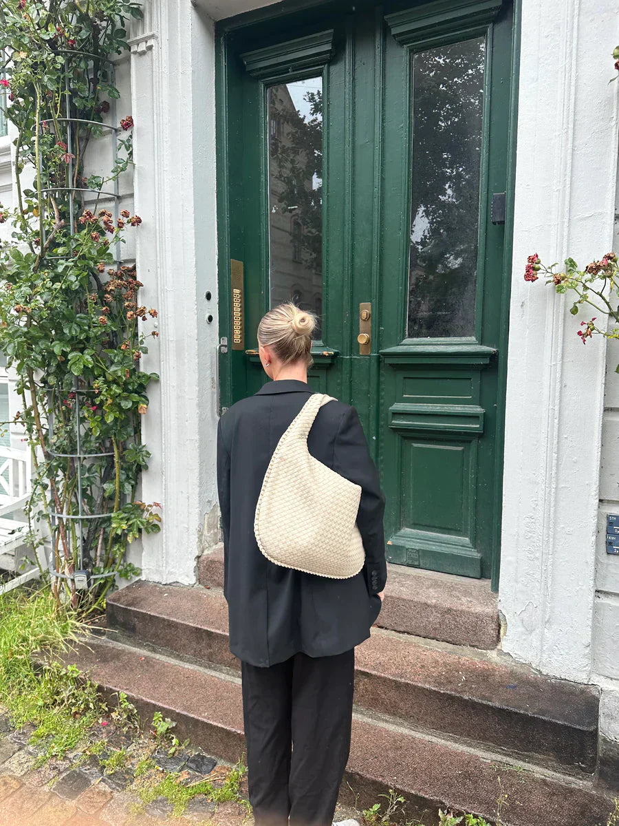 Viveana Elegante Geweven Handtas Dames - Stijlvolle Ronde Schoudertas-3